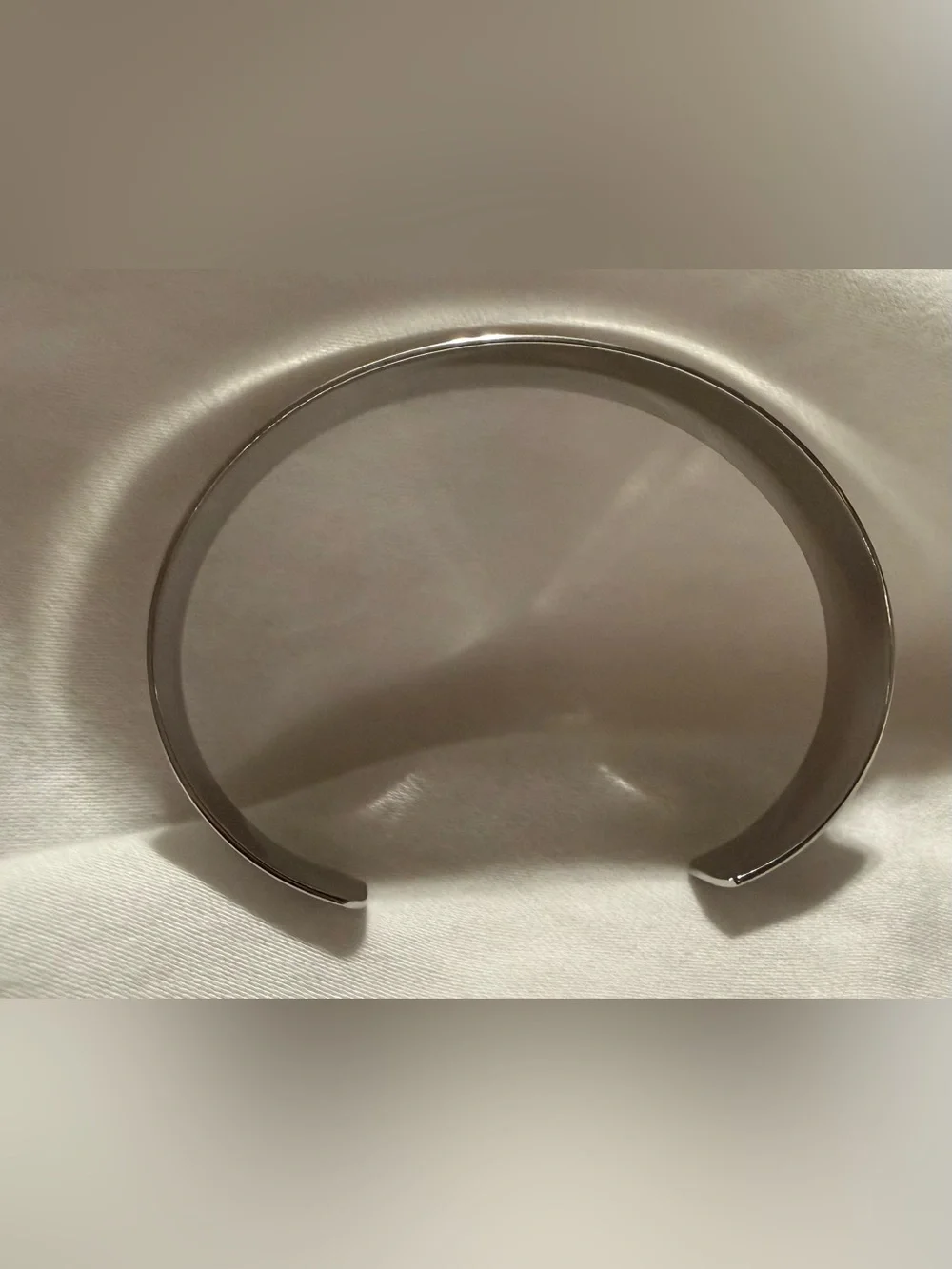 Lia Sophia Polished Silver Woman’s Open Cuff Bracelet